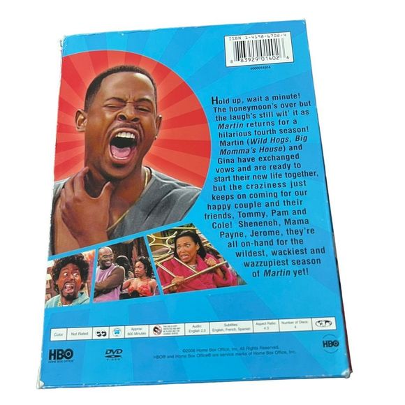 Martin The Complete Fourth Season DVD 4 Discs Television Sitcom Martin Lawrence‎ - Picture 4 of 8